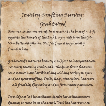 Eso Enchanter Survey Grahtwood Jewelry Crafting Survey: Grahtwood | Elder Scrolls | Fandom
