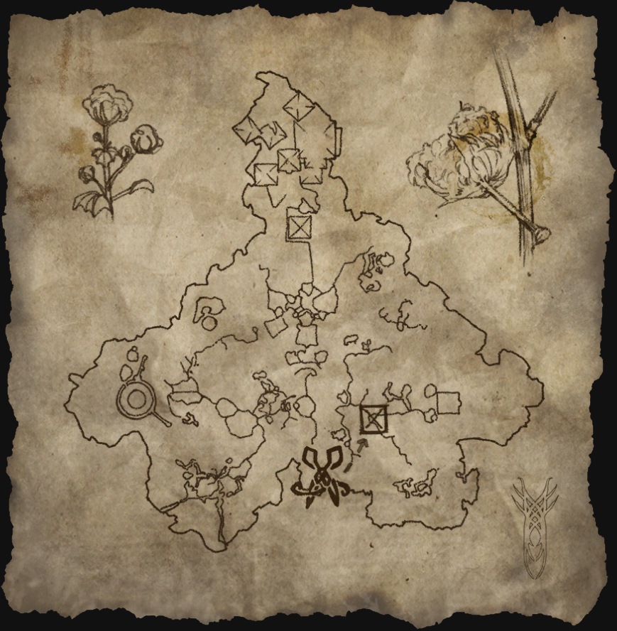 The Clothier Survey: Coldharbour II is a Crafting Survey map that marks whe...
