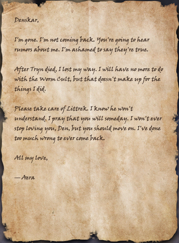 Aeras Letter to Denskar