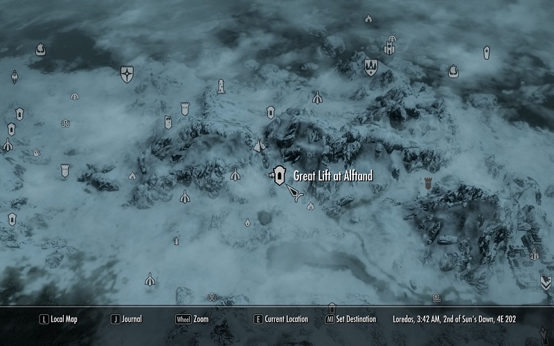 Blackreach Skyrim Map Location Great Lift At Alftand | Elder Scrolls | Fandom