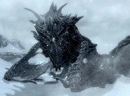 Alduin at the Throat of the World