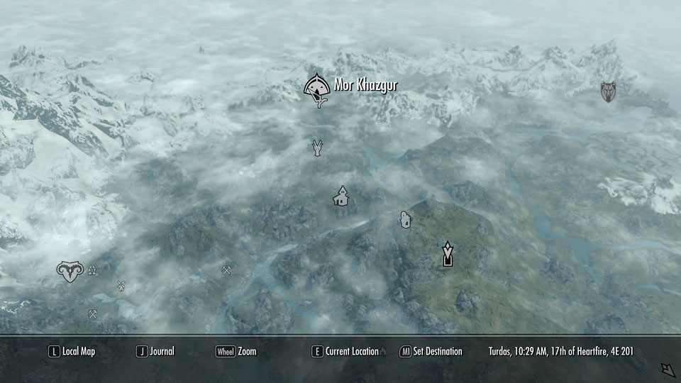 orc strongholds skyrim map
