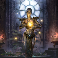 Almalexia's card art in The Elder Scrolls: Legends