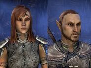 Female and male Altmer