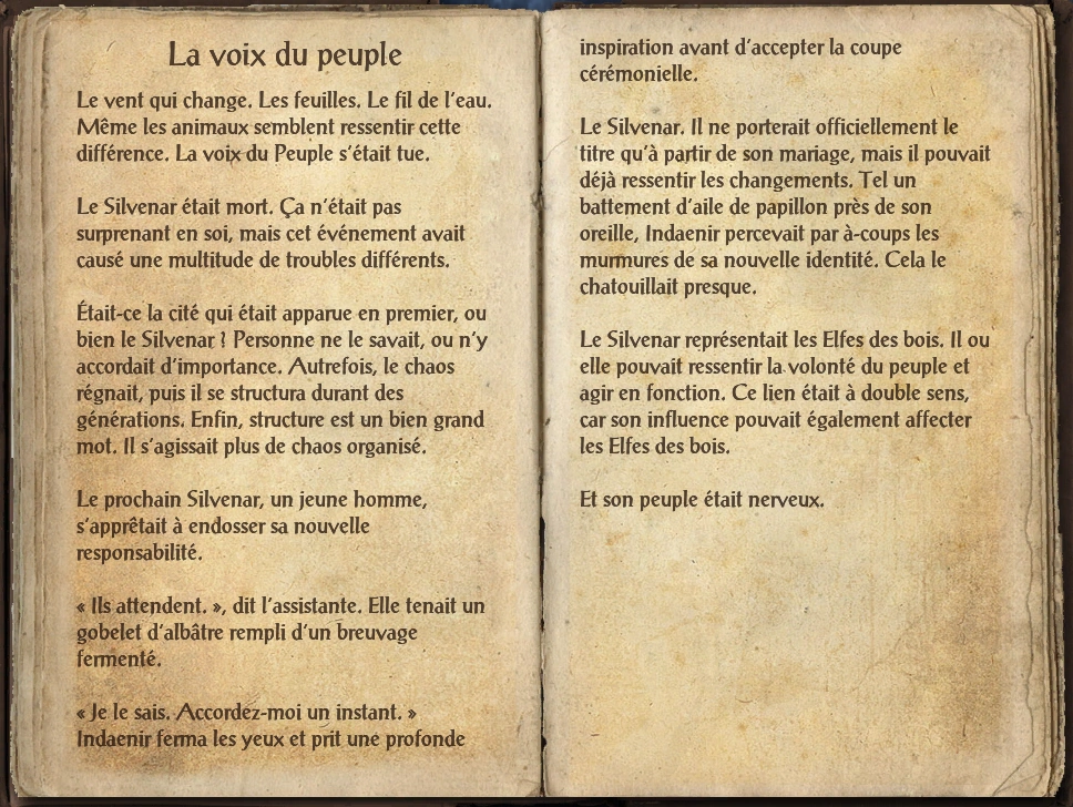La voix du peuple Wiki The Elder Scrolls Fandom