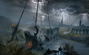 The Dark Anchors began to spring up around Tamriel, releasing Daedric Monsters to the land.
