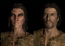 Un homme (droite) et une femme (gauche) impériaux dans .