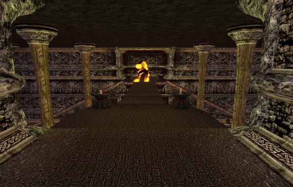 Огненный атронах на мостике