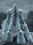 A conjured Frost Atronach at the College of Winterhold