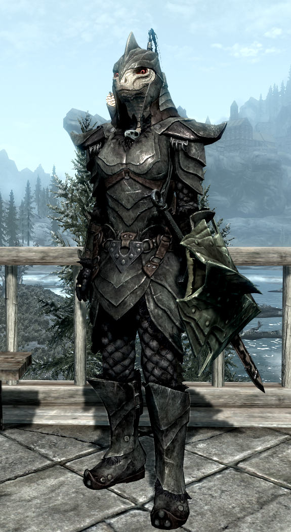 skyrim wolf knight armor
