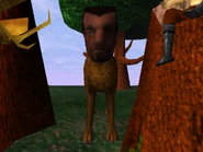 The hound of Clavicus Vile Barbas taking on Cyrus' appearance.