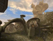 Mushroom houses in Tel Aruhn