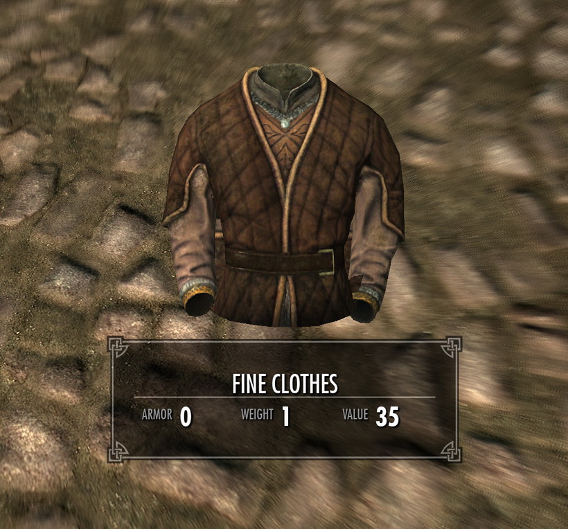 Fine Clothes, Elder Scrolls