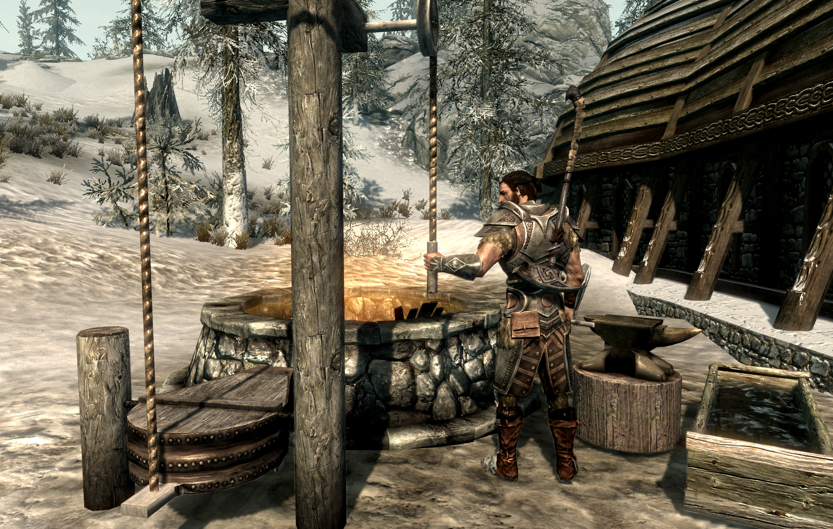 The Elder Scrolls V: Dragonborn'da Dragonborn'un Thirsk Mead Hall...