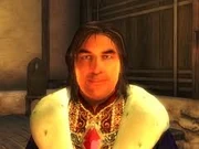 Martin Septim con al collo l'Amuleto dei Re.