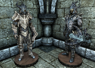 Dragonplate armor on mannequins.