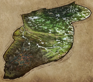 Early Murkmire adventure zone concept map.