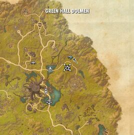 Green Hall Dolmen Map