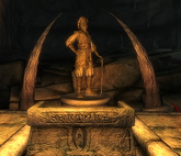 A shrine to Sheogorath in Darkfathom Cave in Oblivion.