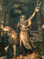 Estátua de Clavicus Vile.