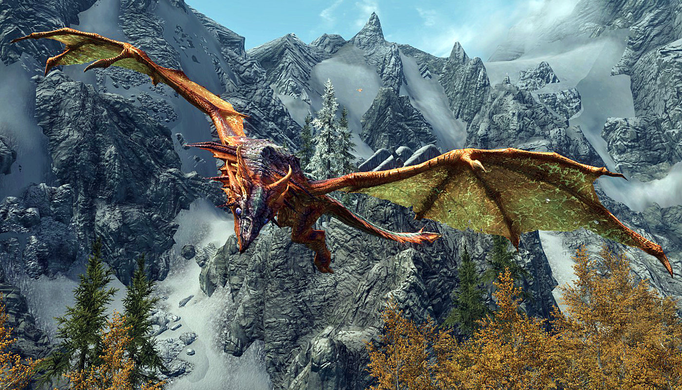 skyrim serpentine dragon