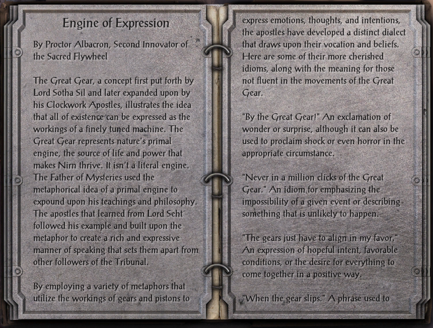 Engine of Expression, Elder Scrolls