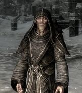 Arngeir, one of the Greybeards elders and their de facto leader, for the others cannot safely speak to the Dragonborn.