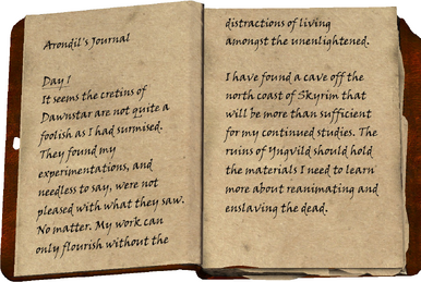Arondil&rsquo;s Journal | Elder Scrolls | Fandom