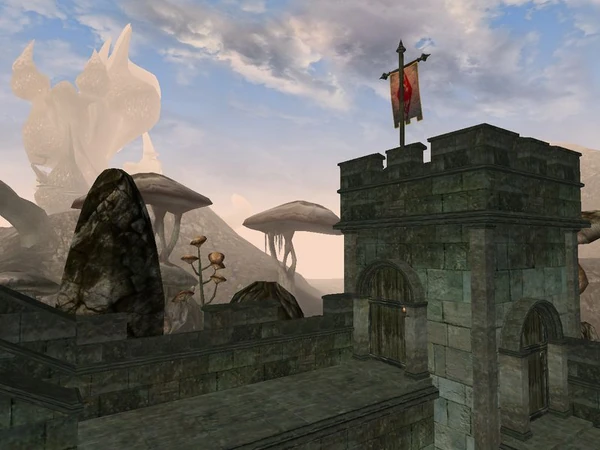 Угловая башня форта — и гораздо более внушительная центральная башня Садрит Моры