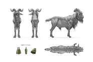 Goat model concept art