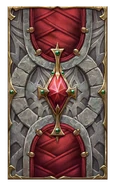 A card back of the Ruby Throne in Legends