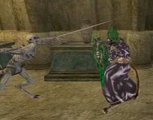 Алчущий (TES III) - атака языком.jpg (149 КБ) Бой с алчущим. Язык как оружие