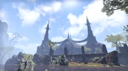 A view of the temple from outside Mournhold