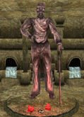 Sheogorath's stature depicted in Morrowind.