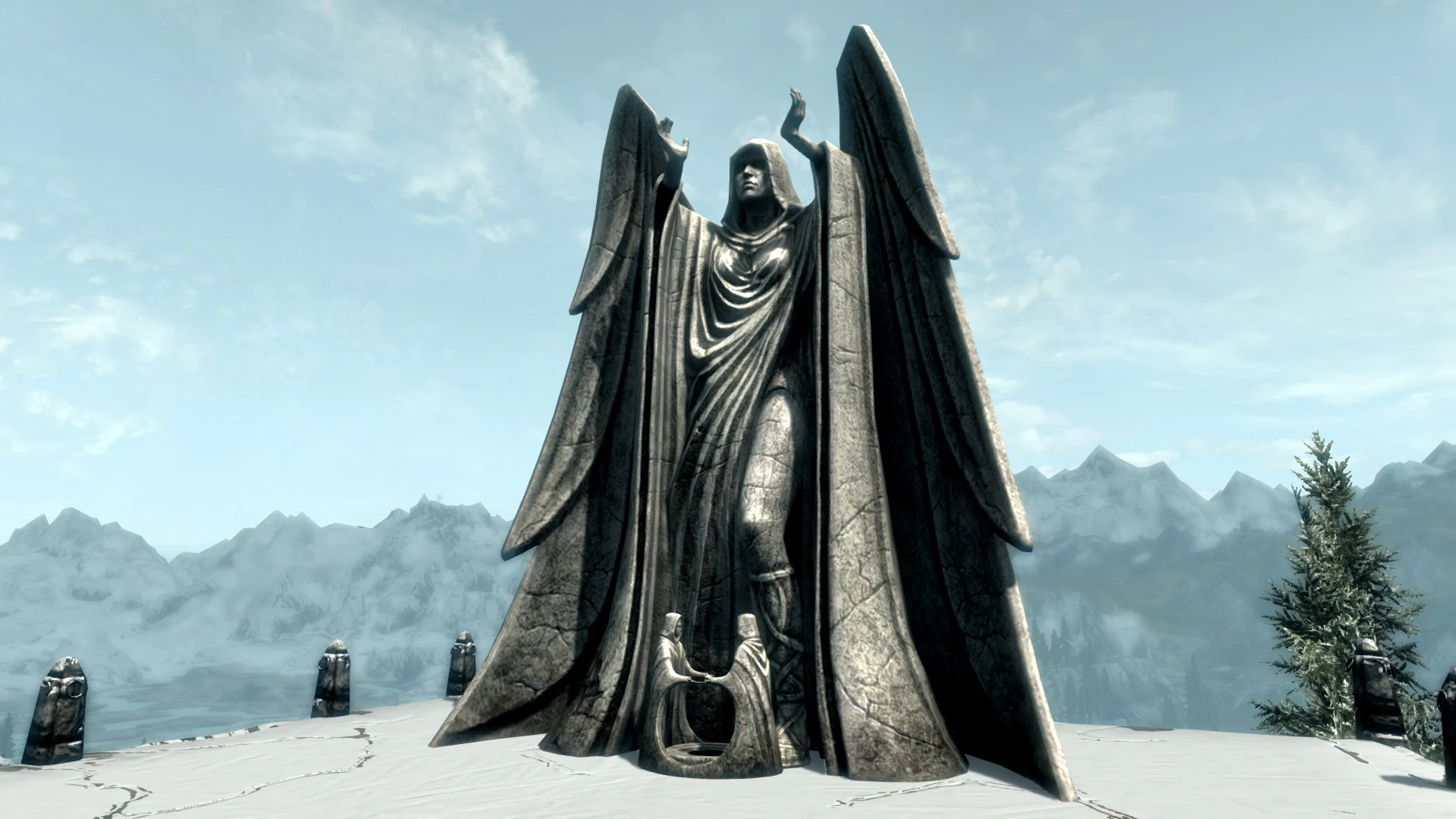 Skyrim статуя азуры. Статуи скайрима. Skyrim статуи. Скайрим талос статуя. Статуя ноктюрнал.