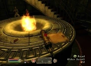 Un'Antica Pergamena come appare in Oblivion.