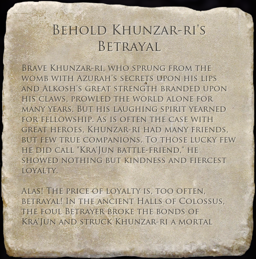 Behold Khunzar-ri's Betrayal | Elder Scrolls | Fandom