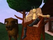 Clavicus Vile y Barabas en Daggerfall.