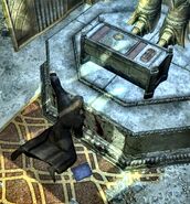 The notes are next to Erj's corpse in the Armory.