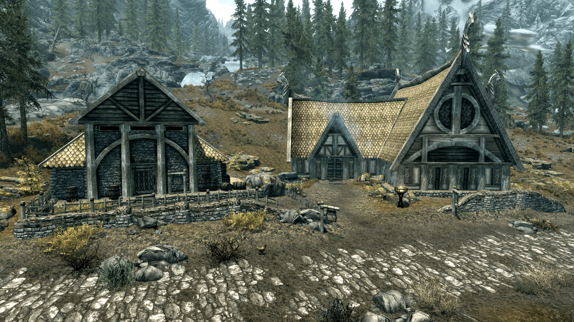 Honningbrew Meadery is a settlement in The Elder Scrolls V: Skyrim. 