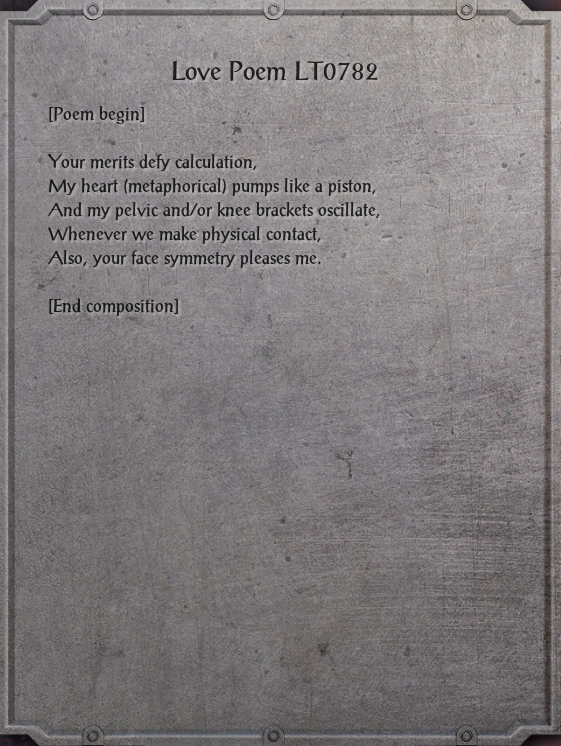 Love Poem Lt07 Elder Scrolls Fandom Love Poem Lt07 Elder Scrolls Fandom