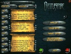 Battlespire Interface