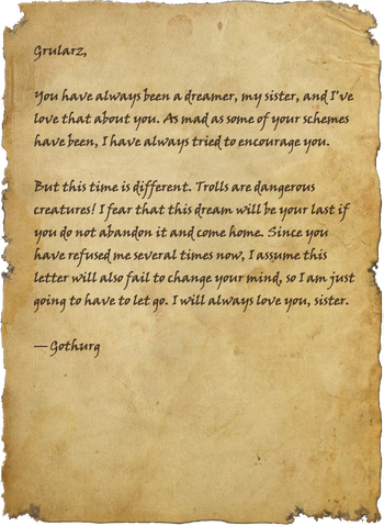 Letter from Gothurg