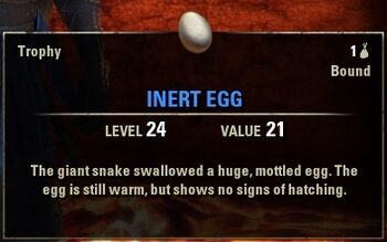 Inert egg ingame