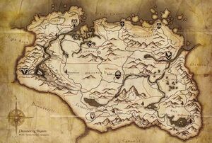 Map of Skyrim