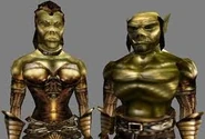 A female (left) and a male (right) Orc.