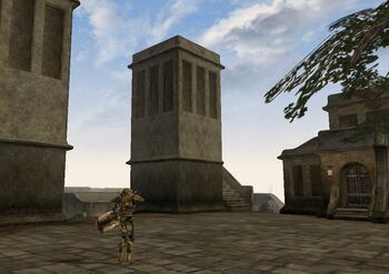 TES3 Morrowind - Balmora - Western Guard Tower South exterior