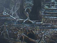 The staff as depicted on Alduin's Wall.