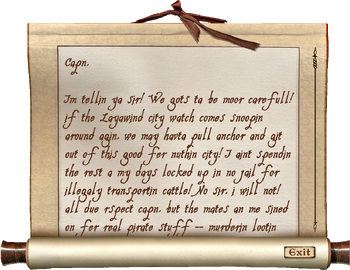 Note from First Mate Filch