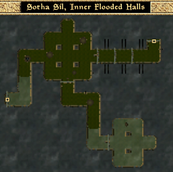 Sotha Sil, Inner Flooded Halls - Map - Tribunal